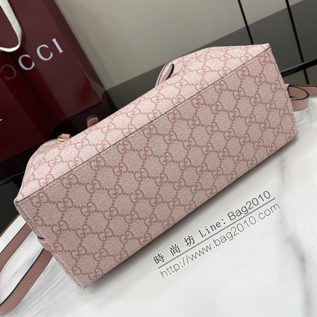 Gucci專櫃古馳最新款購物袋GG圖案條紋織大號肩背包 jh2629型號：815214